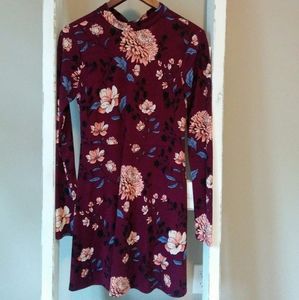 Forever21 Purple Floral Dress, Size M